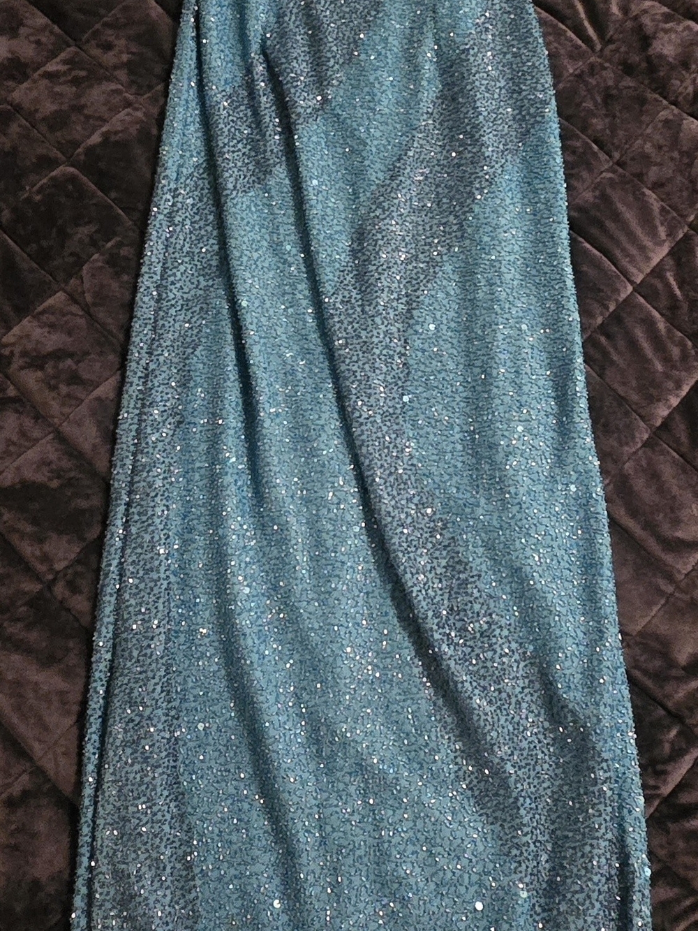 Prom, Homecoming Dress Size Medium Beautiful One Shoulder Sequin Dress, Slit
